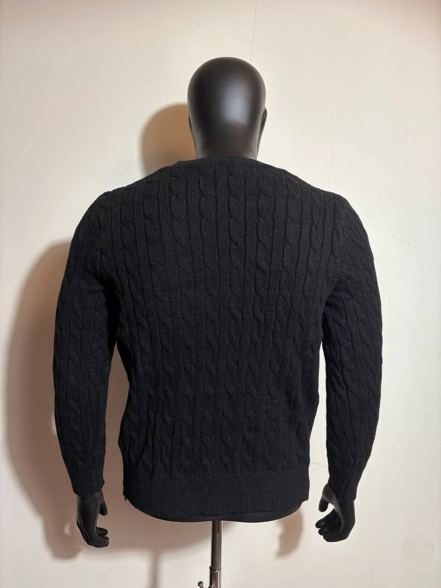 P190 000010 #FF2223 Polo Ralph Lauren solid cable knitted sweater brown Size: S-XXL